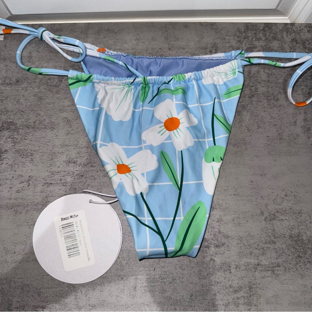 Alisha Bikini Bottoms Blue Size US 8 - Picture 3 of 4